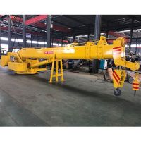 小型船用碼頭吊 5噸甲板固定吊車(chē) 液壓伸縮臂船吊