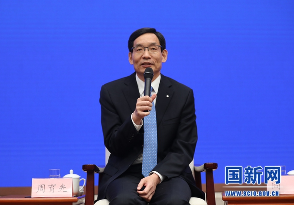  中國建材集團(tuán)有限公司董事長周育先。來源：國新辦